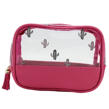 Yesello Women Creative Transparent PU Cactus Cosmetic Bag with Zipper Square Pillow Makeup Bag
Yesello Women Creative Transparent PU Cactus Cosmetic Bag with Zipper Square Pillow Makeup Bag