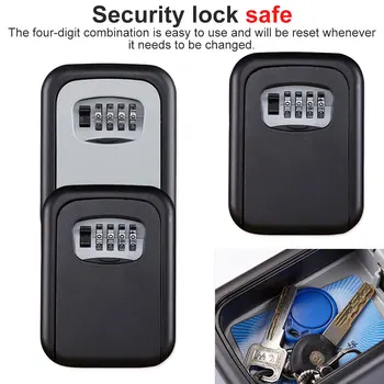 Outdoor Digit Wall Mount Key Safe Box Combination Password Lock Aluminum Alloy Material Keys Storage Box Security Safes
Outdoor Digit Wall Mount Key Safe Box Combination Password Lock Aluminum Alloy Material Keys Storage Box Security Safes