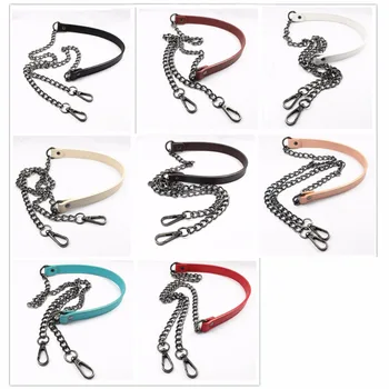 DIY 70cm-120cm Replacement Shoulder Bag Straps Belts for Handbags, Purses, Bags 11mm Gun Black Chain Handle with PU Leather Belt
DIY 70cm-120cm Replacement Shoulder Bag Straps Belts for Handbags, Purses, Bags 11mm Gun Black Chain Handle with PU Leather Belt
