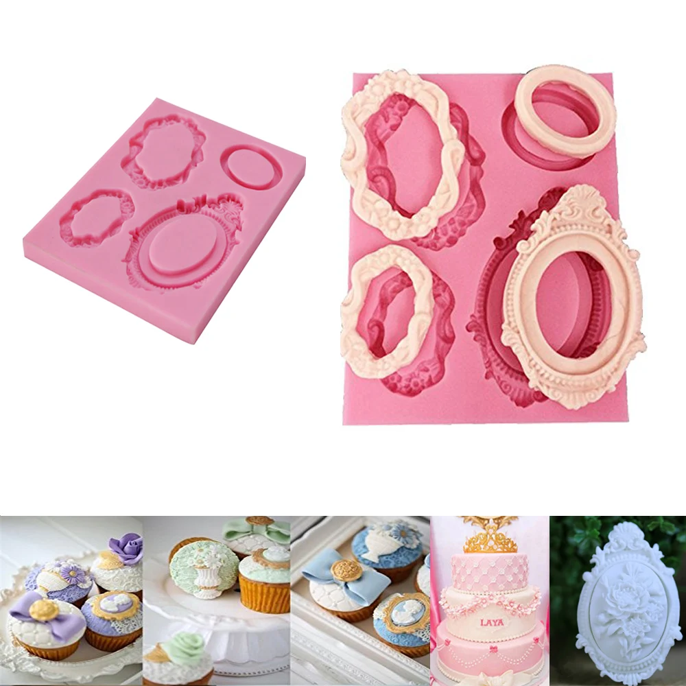 Mirror Frame Shape Silicone Molds Fondant Cake Decoration Sugar Craft Tools Baking Tools DIY
Mirror Frame Shape Silicone Molds Fondant Cake Decoration Sugar Craft Tools Baking Tools DIY