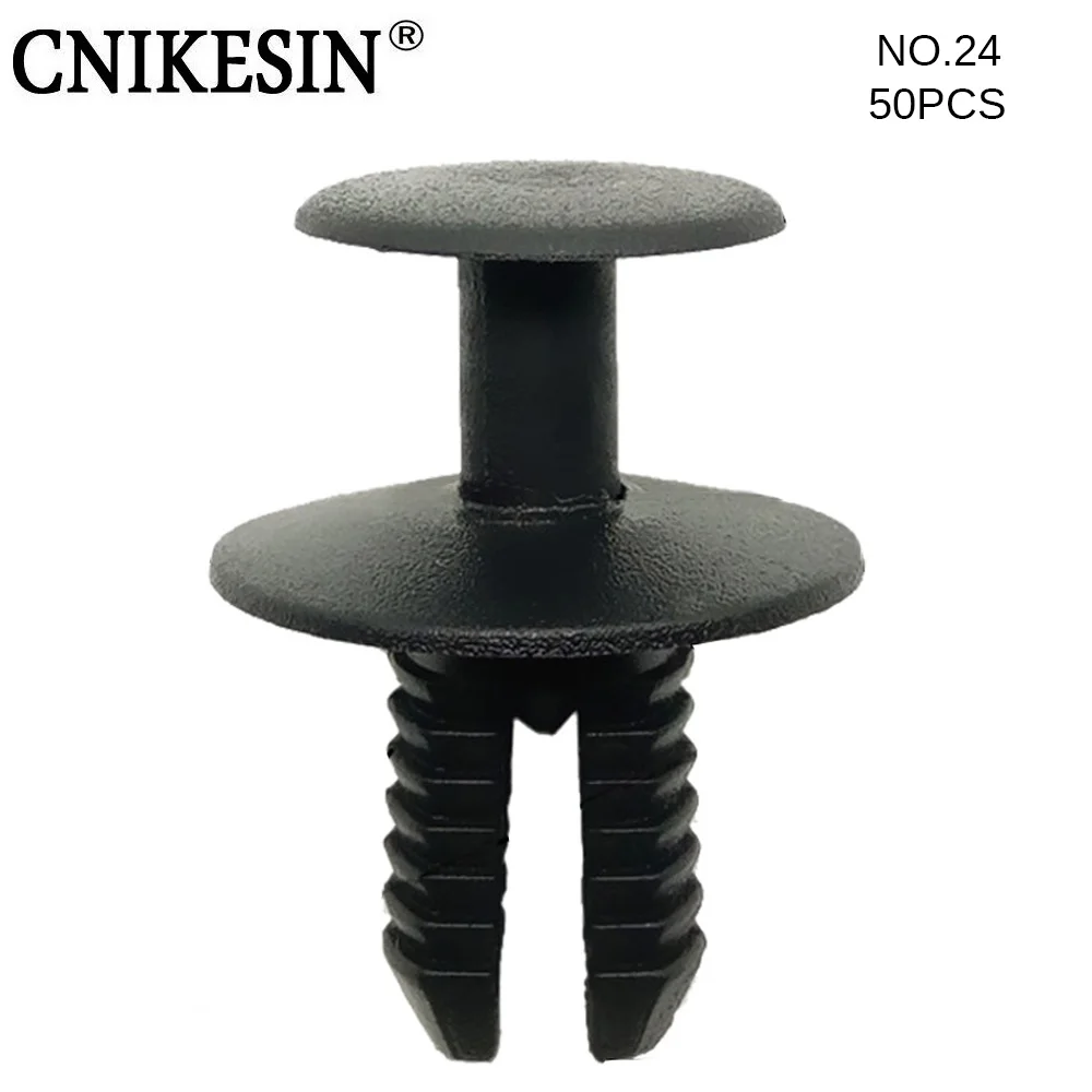 CNIKESIN #24 50PCS 9mm Automobile Plastic Rivet Clips Car Bumper Decorative Board Fender Fastener Clip for Mercedes Benz BMW
CNIKESIN #24 50PCS 9mm Automobile Plastic Rivet Clips Car Bumper Decorative Board Fender Fastener Clip for Mercedes Benz BMW