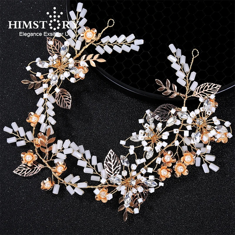 Himstory Gorgeous Gold Wired Crystal Rhinestones Leaf Wedding Hair accessories Hairband Bridal Headband Bridesmaids Jewelry
Himstory Gorgeous Gold Wired Crystal Rhinestones Leaf Wedding Hair accessories Hairband Bridal Headband Bridesmaids Jewelry