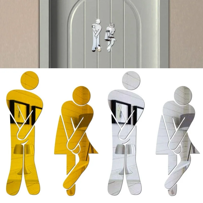 1 Set Mirror Toilet Wall Sticker Acrylic DIY Bathroom Hot Signs Door Bathroom Accessories Fashion WC Home Decor
1 Set Mirror Toilet Wall Sticker Acrylic DIY Bathroom Hot Signs Door Bathroom Accessories Fashion WC Home Decor