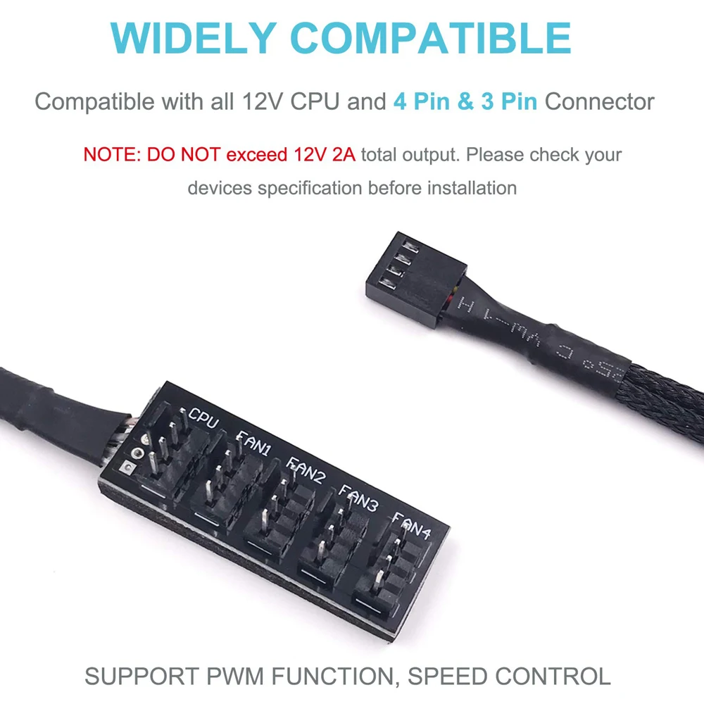 39.5cm 1 To 5 4 Pins Molex TX4 PWM CPU 4pin FAN Splitter Cooler / Case / Chasis Computer PC Cooling Fan Power Cable Hub Adapter
39.5cm 1 To 5 4 Pins Molex TX4 PWM CPU 4pin FAN Splitter Cooler / Case / Chasis Computer PC Cooling Fan Power Cable Hub Adapter