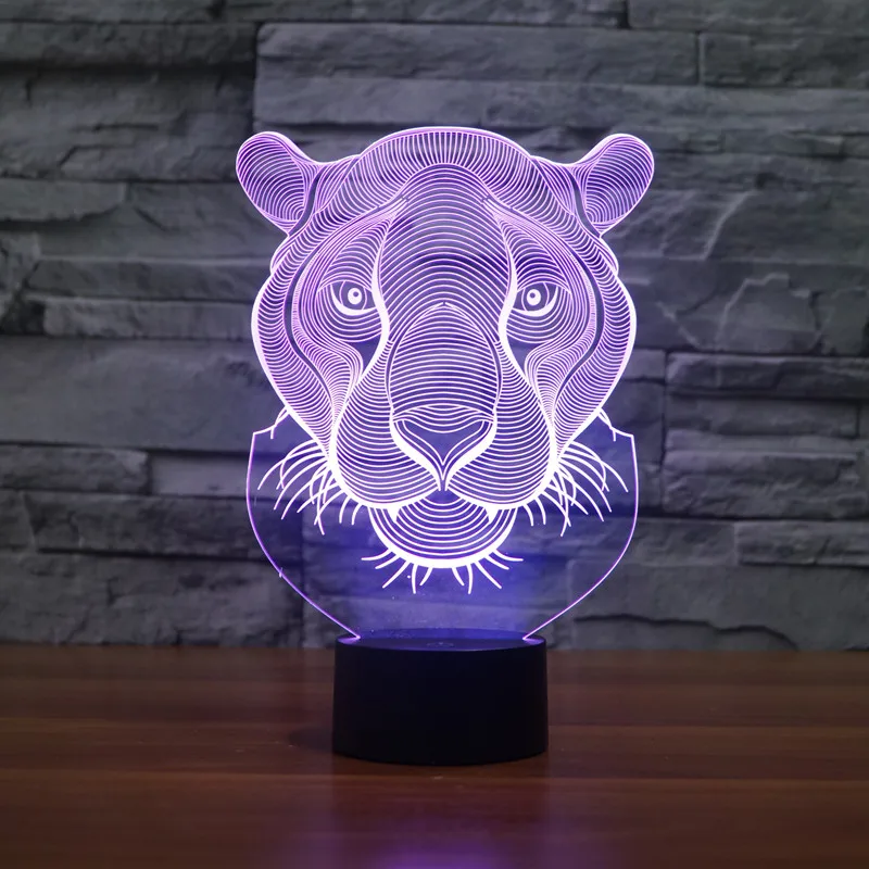 7 Colors Lighting Effects and 3D Awesome Gift Lion Head 3D Glow LED Lamp Touch Switch Art Sculpture Lights Unique
7 Colors Lighting Effects and 3D Awesome Gift Lion Head 3D Glow LED Lamp Touch Switch Art Sculpture Lights Unique