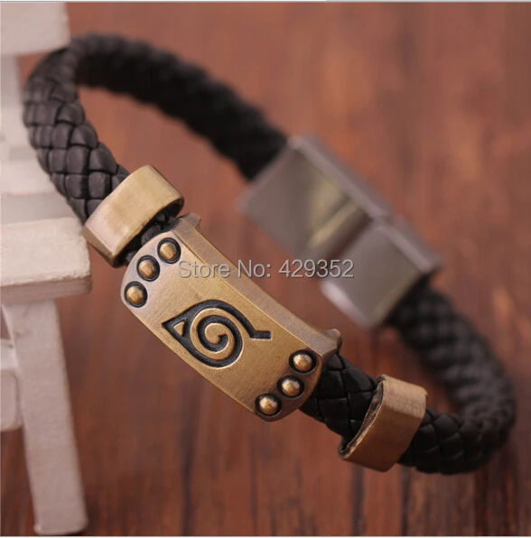 Wholesale 10pcs/lot Animation Jewelry Naruto Bracelet Konoha Logo Vintage Bracelet Magnetic Snap Bangle
Wholesale 10pcs/lot Animation Jewelry Naruto Bracelet Konoha Logo Vintage Bracelet Magnetic Snap Bangle