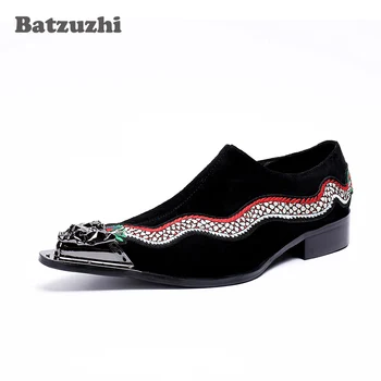 Luxury Zapatos Hombre Handmade Men Oxford Shoes Metal Pointed Toe Black Suede Genuine Leather Men Shoes Embroidery Dragon,US12
Luxury Zapatos Hombre Handmade Men Oxford Shoes Metal Pointed Toe Black Suede Genuine Leather Men Shoes Embroidery Dragon,US12
