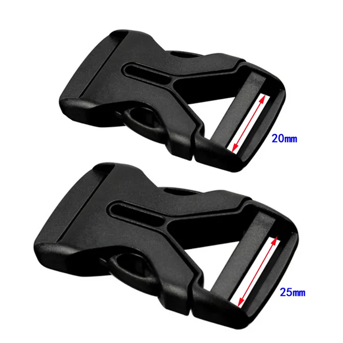 10Pcs/Lot 20mm -25mm Outdoor Plastic Side Release Buckles Clasps For Paracord Bracelet Backpacks Camping Kits
10Pcs/Lot 20mm -25mm Outdoor Plastic Side Release Buckles Clasps For Paracord Bracelet Backpacks Camping Kits