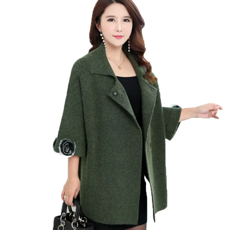 6XL Spring Autumn Ladies Cashmere Coat Stylish Elegant Women's Woolen Coats Korean Loose Cashmere Ladies Large size Hairy jacket
6XL Spring Autumn Ladies Cashmere Coat Stylish Elegant Women's Woolen Coats Korean Loose Cashmere Ladies Large size Hairy jacket