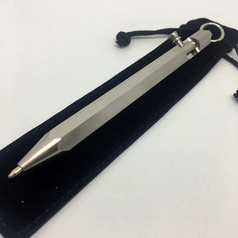 Retro Creative Stainless Steel Pen Six Prismatic Bolt Type Tactical Ballpoint Pen
Retro Creative Stainless Steel Pen Six Prismatic Bolt Type Tactical Ballpoint Pen