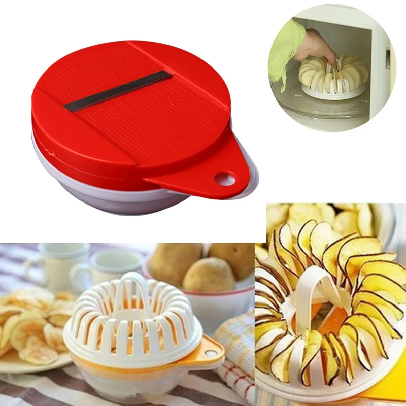 Microwave DIY Potato Vegetable Crisp Chips Slicer Maker Kitchen Tool Home Craft Microwave Slicer Kitchen Cooking Tools
Microwave DIY Potato Vegetable Crisp Chips Slicer Maker Kitchen Tool Home Craft Microwave Slicer Kitchen Cooking Tools