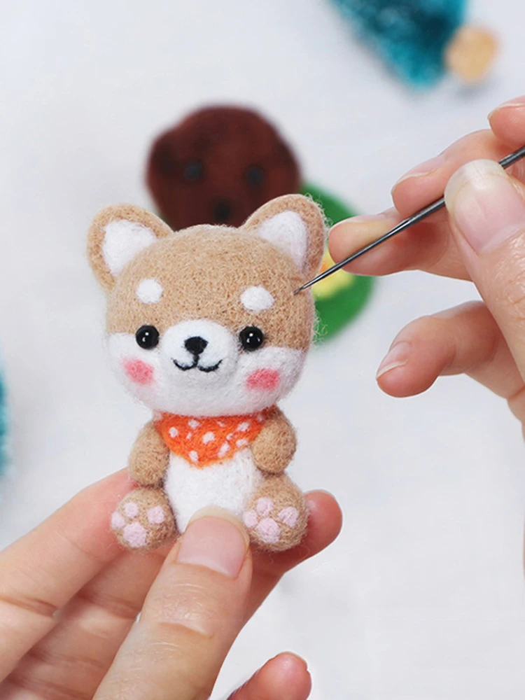Shiba Wool felt doll adults handmade DIY set non finished poked set handcraft kit for needle material bag set strawberry cat
Shiba Wool felt doll adults handmade DIY set non finished poked set handcraft kit for needle material bag set strawberry cat