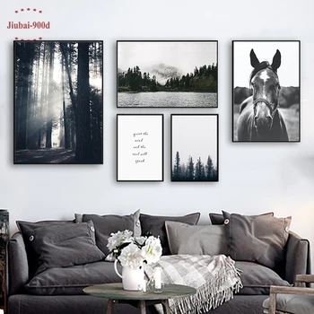 900D Nordic Forest Posters And Prints Wall Pictures For Living Room Horse Mountain Canvas Painting Wall Art Decoration SAN66
900D Nordic Forest Posters And Prints Wall Pictures For Living Room Horse Mountain Canvas Painting Wall Art Decoration SAN66