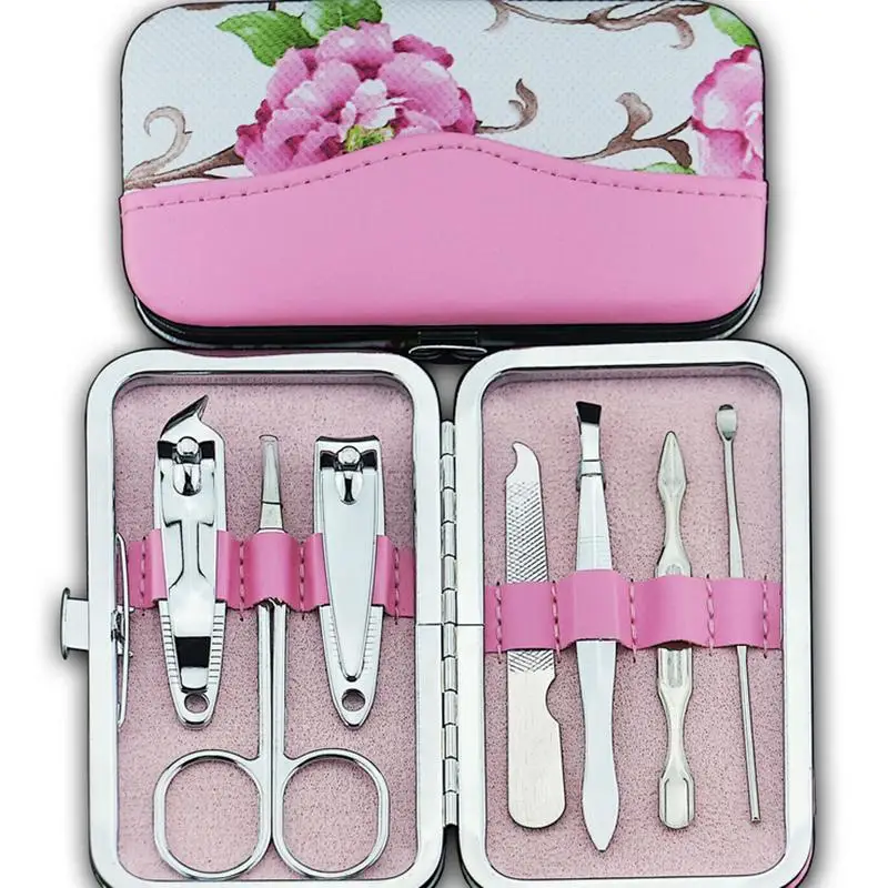 New 1Set=7Pcs Nail Clippers Travel Grooming Kits Case Care Pedicure Scissors Tweezer Knife Ear Pick Utility Manicure Set Tools
New 1Set=7Pcs Nail Clippers Travel Grooming Kits Case Care Pedicure Scissors Tweezer Knife Ear Pick Utility Manicure Set Tools