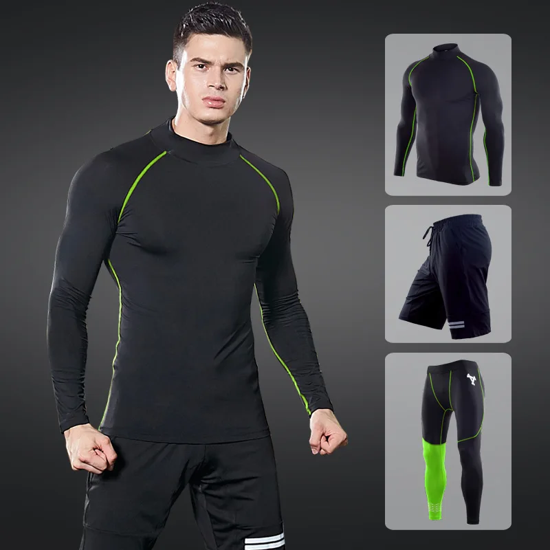 2019 Running Set Men's Gym Clothes Stretchy Compression Tights Sportswear Fitness Training Sports Jogging Suits 3 in1 set #1829
2019 Running Set Men's Gym Clothes Stretchy Compression Tights Sportswear Fitness Training Sports Jogging Suits 3 in1 set #1829
