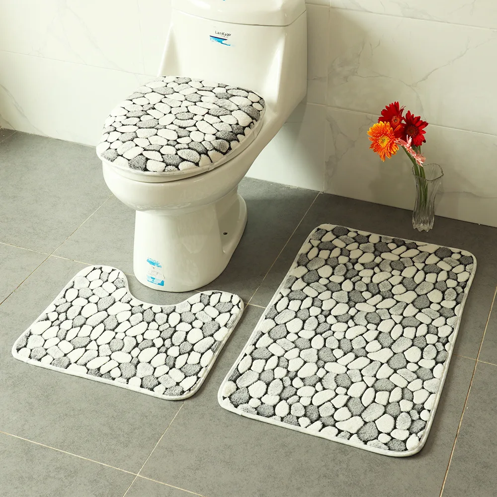 T Coral Velvet Stone Bath Mats 3pcs Bathroom Rug Sets Thickened Toilet Anti Slip Carpet Absorbent Floor Pad Doormat Bath Rug Set
T Coral Velvet Stone Bath Mats 3pcs Bathroom Rug Sets Thickened Toilet Anti Slip Carpet Absorbent Floor Pad Doormat Bath Rug Set