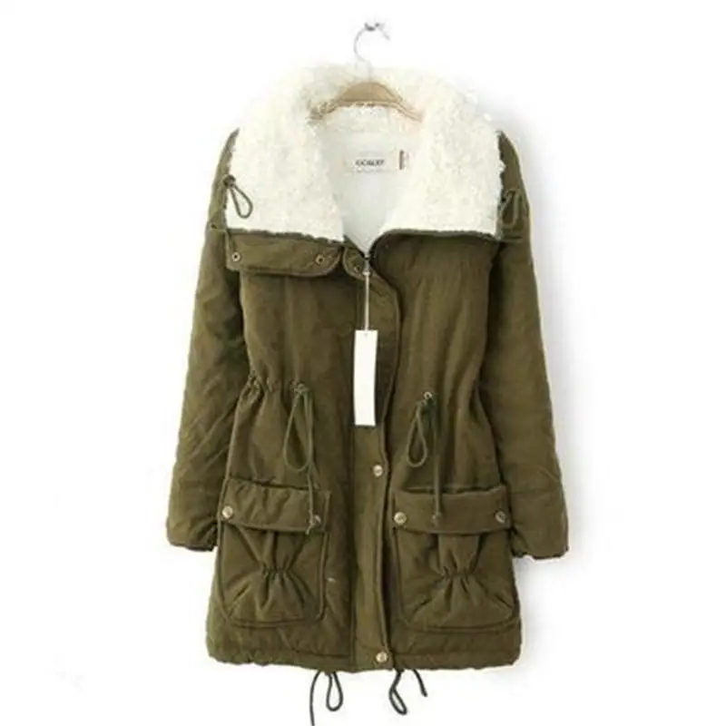 Winter women's jacket thick warm short-haired collar women's coat coat fashion casual autumn cotton women's jacket Slim fit Ms
Winter women's jacket thick warm short-haired collar women's coat coat fashion casual autumn cotton women's jacket Slim fit Ms