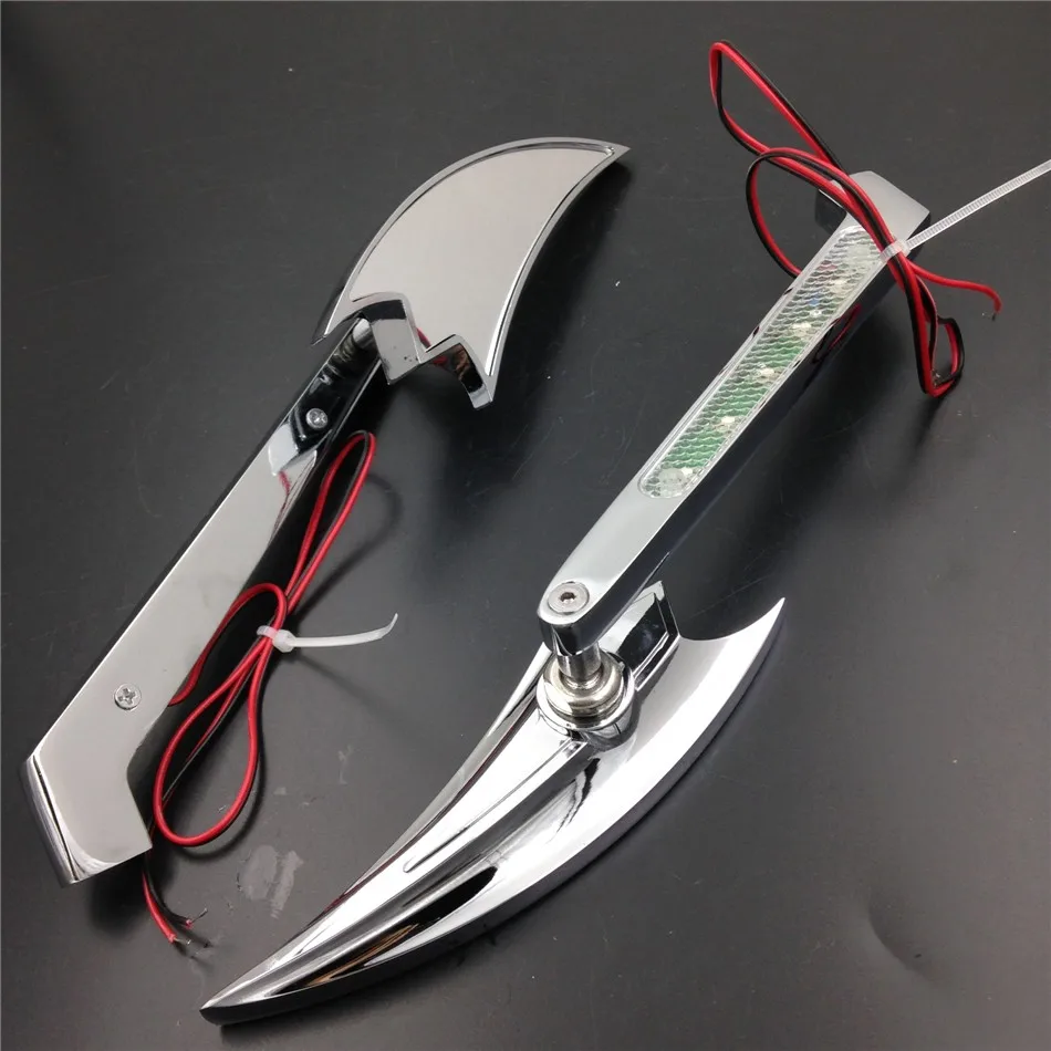 Aftermarket motorcycle accessories retroviseur moto LED Turn signal Crooked Arrow mirrors fit for Honda Kawasaki Suzuki Yamaha
Aftermarket motorcycle accessories retroviseur moto LED Turn signal Crooked Arrow mirrors fit for Honda Kawasaki Suzuki Yamaha