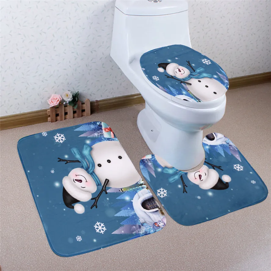 New Christmas Cartoon Bath Mats Set Bathroom 3PCS Flannel Bathroom Non-Slip Pedestal Rug+Lid Toilet Cover+Bath Mat Set 30
New Christmas Cartoon Bath Mats Set Bathroom 3PCS Flannel Bathroom Non-Slip Pedestal Rug+Lid Toilet Cover+Bath Mat Set 30