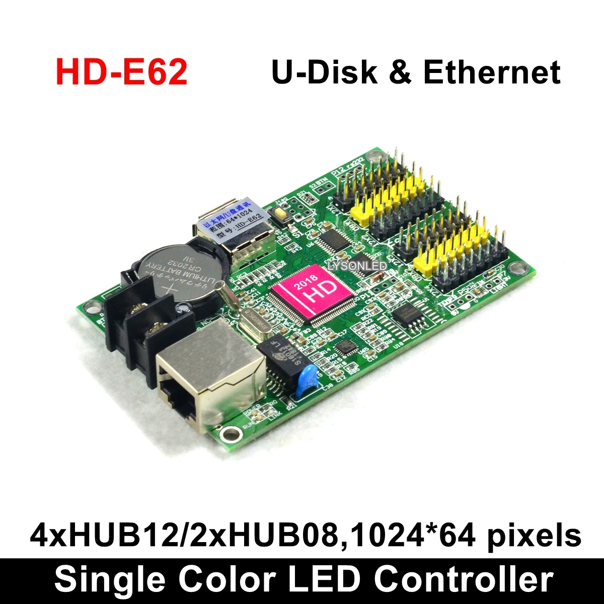 HD2018 программное обеспечение HD E62 Huidu P10 монохромный СВЕТОДИОДНЫЙ дисплей