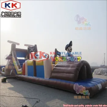 12m long Custom made Pirate themed Inflatable Obstacle Course , Outdoor Inflatable Combo Trampoline Playground
12m long Custom made Pirate themed Inflatable Obstacle Course , Outdoor Inflatable Combo Trampoline Playground