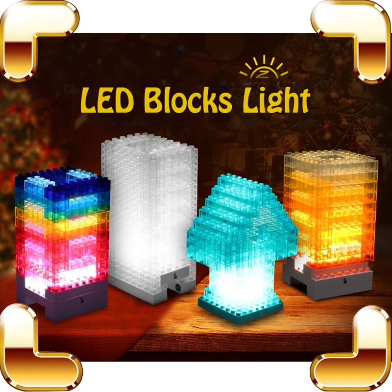 New Arrival Gift DIY LED Light Baby Block Building Game Novelty & Gag Toy Learning Educational Tool Kids Sleep Lamp Decoration
New Arrival Gift DIY LED Light Baby Block Building Game Novelty & Gag Toy Learning Educational Tool Kids Sleep Lamp Decoration