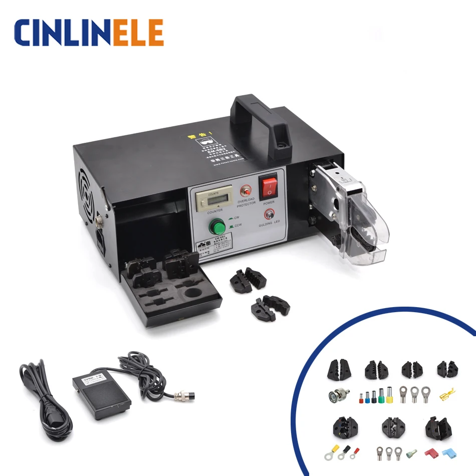 EM-6B2 Electrical Type Terminal Crimping Machine Tools Crimp Variety Of Terminals Equipped with 7 crimping dies ferramentas
EM-6B2 Electrical Type Terminal Crimping Machine Tools Crimp Variety Of Terminals Equipped with 7 crimping dies ferramentas