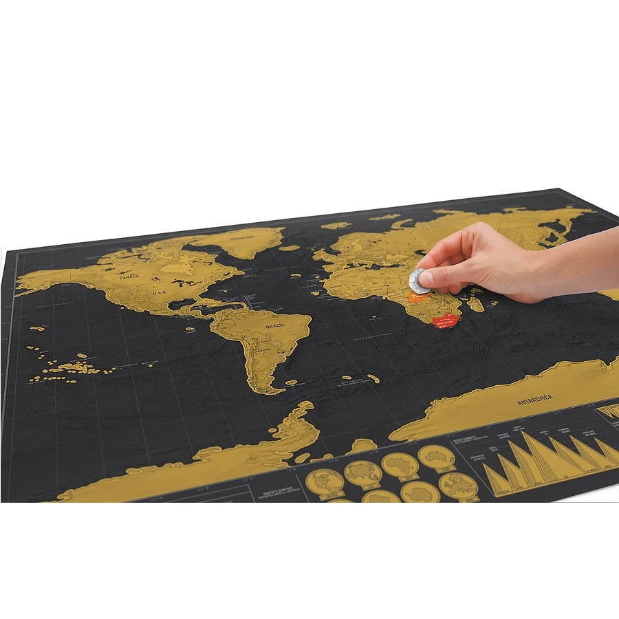 Deluxe Black Decoration World Map Scratch off World Map Personalized Travel Scratch for Map Room Home Decoration Wall Stickers
Deluxe Black Decoration World Map Scratch off World Map Personalized Travel Scratch for Map Room Home Decoration Wall Stickers