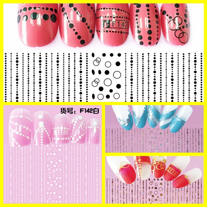 1 Sheet 3D 4 Colors Circle Dots Wave Line Pattern Adhesive Nail Art Stickers Decorations DIY Salon Tips F142#
1 Sheet 3D 4 Colors Circle Dots Wave Line Pattern Adhesive Nail Art Stickers Decorations DIY Salon Tips F142#