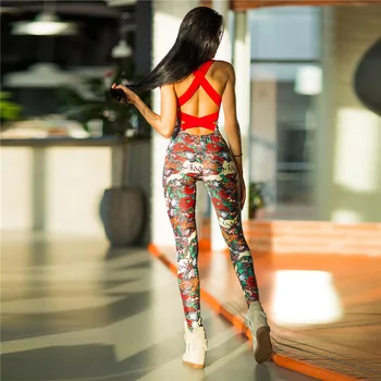 Fitness Jumpsuit Women Sexy Push Up Sexy Open Back Backless Cross Bodysuit Female Print Workout Jumpsuit P1720183
Fitness Jumpsuit Women Sexy Push Up Sexy Open Back Backless Cross Bodysuit Female Print Workout Jumpsuit P1720183
