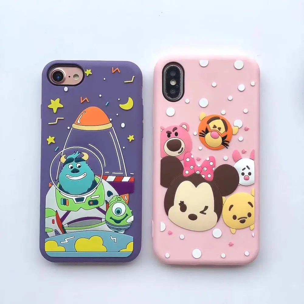 3D Disny Cartoon Mickey Monsters Silicone Phone Case Anti-knock Full Cover Casing For iPhoneX 6s 8 7plus Body Shell Protection
3D Disny Cartoon Mickey Monsters Silicone Phone Case Anti-knock Full Cover Casing For iPhoneX 6s 8 7plus Body Shell Protection