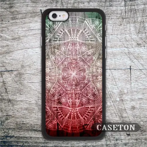 Abstract Red Floral Mandala font b Case b font For font b iPhone b font font