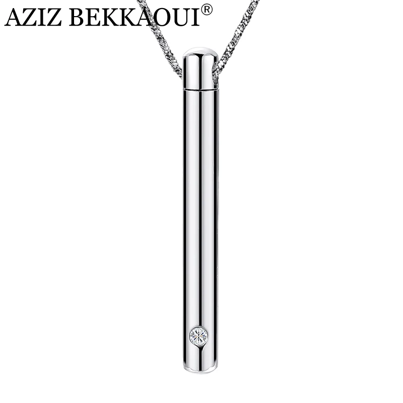 AZIZ BEKKAOUI Engrave Name Stainless Steel Necklace Cremation Jewelry Ash Urn Necklaces Memorial Keepsake Cylinder Vial Pendant
AZIZ BEKKAOUI Engrave Name Stainless Steel Necklace Cremation Jewelry Ash Urn Necklaces Memorial Keepsake Cylinder Vial Pendant