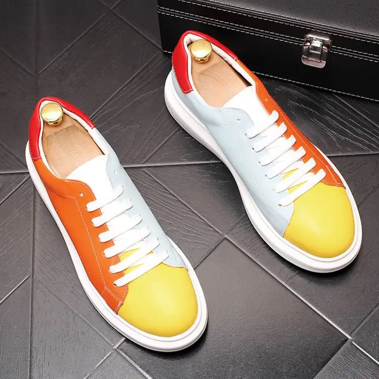 ERRFC Desinger Men Causal Comfort Shoes Fashion Lace Up Mixed Colors Platform Shoes Trending Leisure Younger Man Shoes 38-43
ERRFC Desinger Men Causal Comfort Shoes Fashion Lace Up Mixed Colors Platform Shoes Trending Leisure Younger Man Shoes 38-43