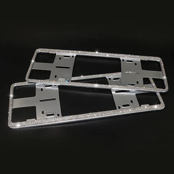 High quality Crystal Diamond Car License Plate Frames Handmade Sparkly Bling Rhinestone Stainless Steel Metal Frames For Women
High quality Crystal Diamond Car License Plate Frames Handmade Sparkly Bling Rhinestone Stainless Steel Metal Frames For Women