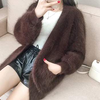 Loose Lazy wind Cardigan Femal Sweater 2020 New Autumn Winter Solid color Long-sleeved Solid color Women's Sweater Coat NUW175
Loose Lazy wind Cardigan Femal Sweater 2020 New Autumn Winter Solid color Long-sleeved Solid color Women's Sweater Coat NUW175