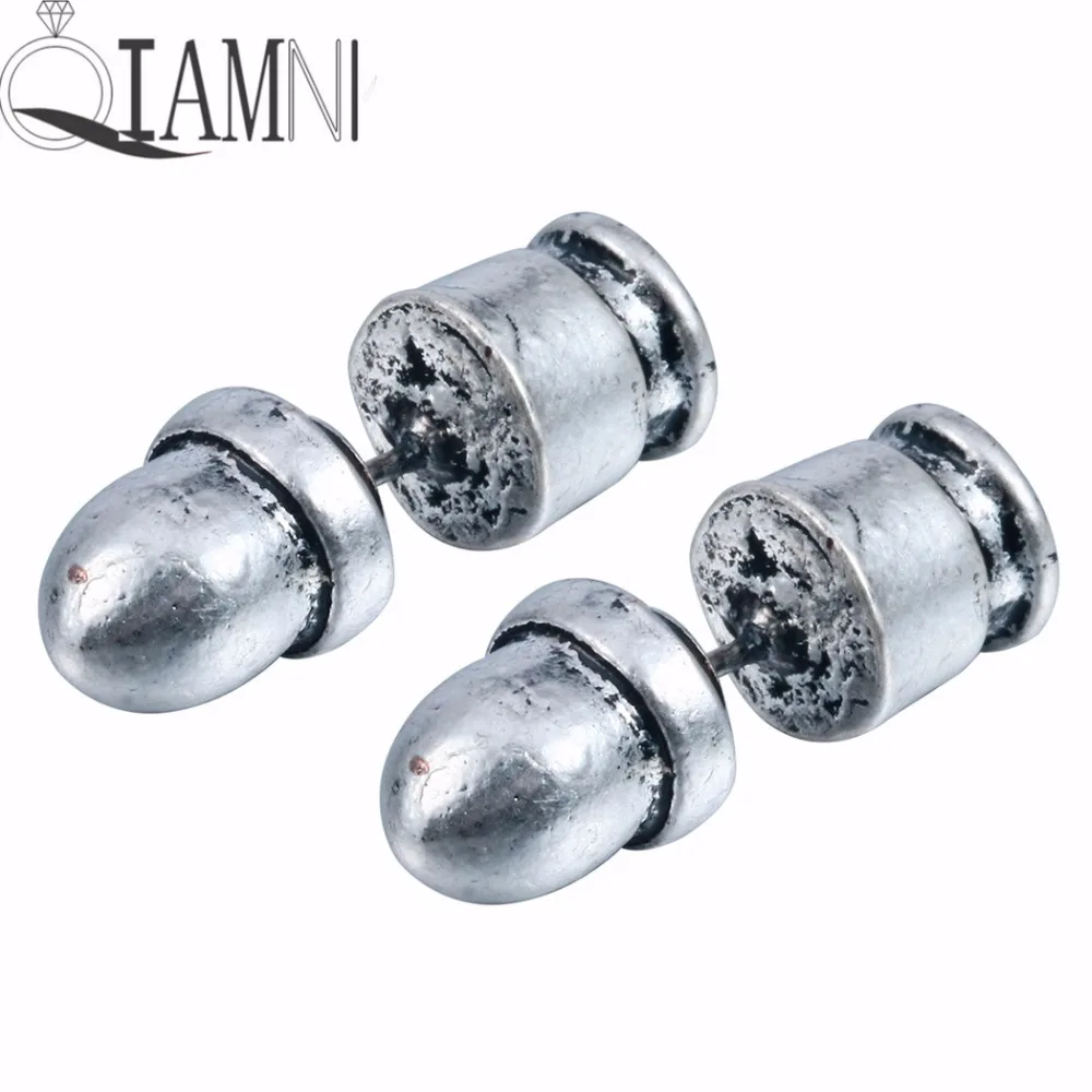 QIAMNI 3D Vintage Punk Gothic Fake Gauge Gun Pistol Bullet Piercing Stud Faux Plug Earrings For Women Men Party Jewelry Bijoux
QIAMNI 3D Vintage Punk Gothic Fake Gauge Gun Pistol Bullet Piercing Stud Faux Plug Earrings For Women Men Party Jewelry Bijoux