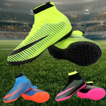 Men's football shoes sneakers indoor turf futsal original football boots ankle high soccer boots cleats Women Children
Men's football shoes sneakers indoor turf futsal original football boots ankle high soccer boots cleats Women Children