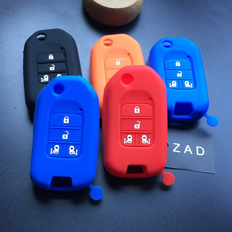 ZAD 4 button silicone car key fob cover case holder protect for Honda CRV Pilot Accord Civic Fit Freed keyless key
ZAD 4 button silicone car key fob cover case holder protect for Honda CRV Pilot Accord Civic Fit Freed keyless key