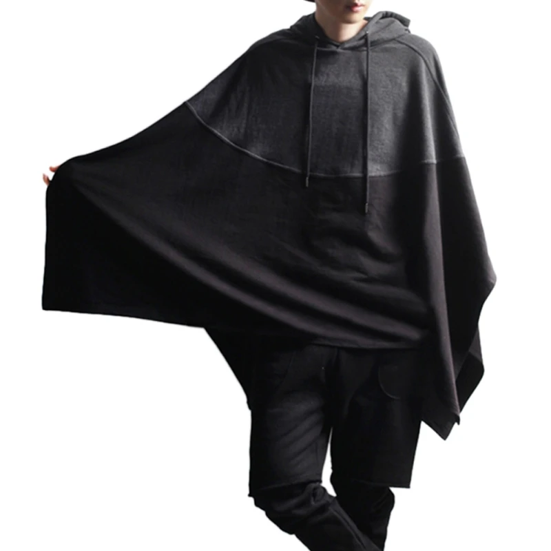 2017 New Men Cloak Hoodies Streetwear Fashion Jacket No Sleeves Patchwork Man's Coats Outwear Plus Size
2017 New Men Cloak Hoodies Streetwear Fashion Jacket No Sleeves Patchwork Man's Coats Outwear Plus Size