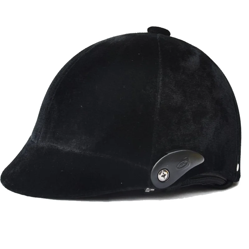 Шлем для верховой езды Конный шлем черный полупокрытый безопасности Конное