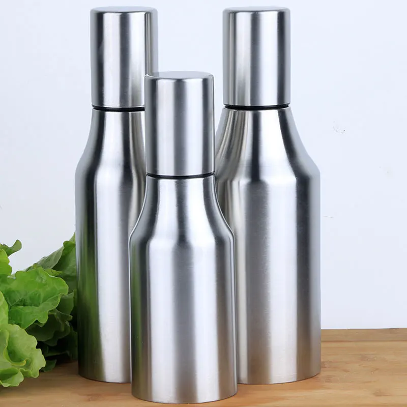 Kitchen Oil Bottle Stainless Steel Leak-proof Soy Sauce Vinegar Cruet Storage Dispenser Gravy Boats Kitchen Cooking Accessories
Kitchen Oil Bottle Stainless Steel Leak-proof Soy Sauce Vinegar Cruet Storage Dispenser Gravy Boats Kitchen Cooking Accessories