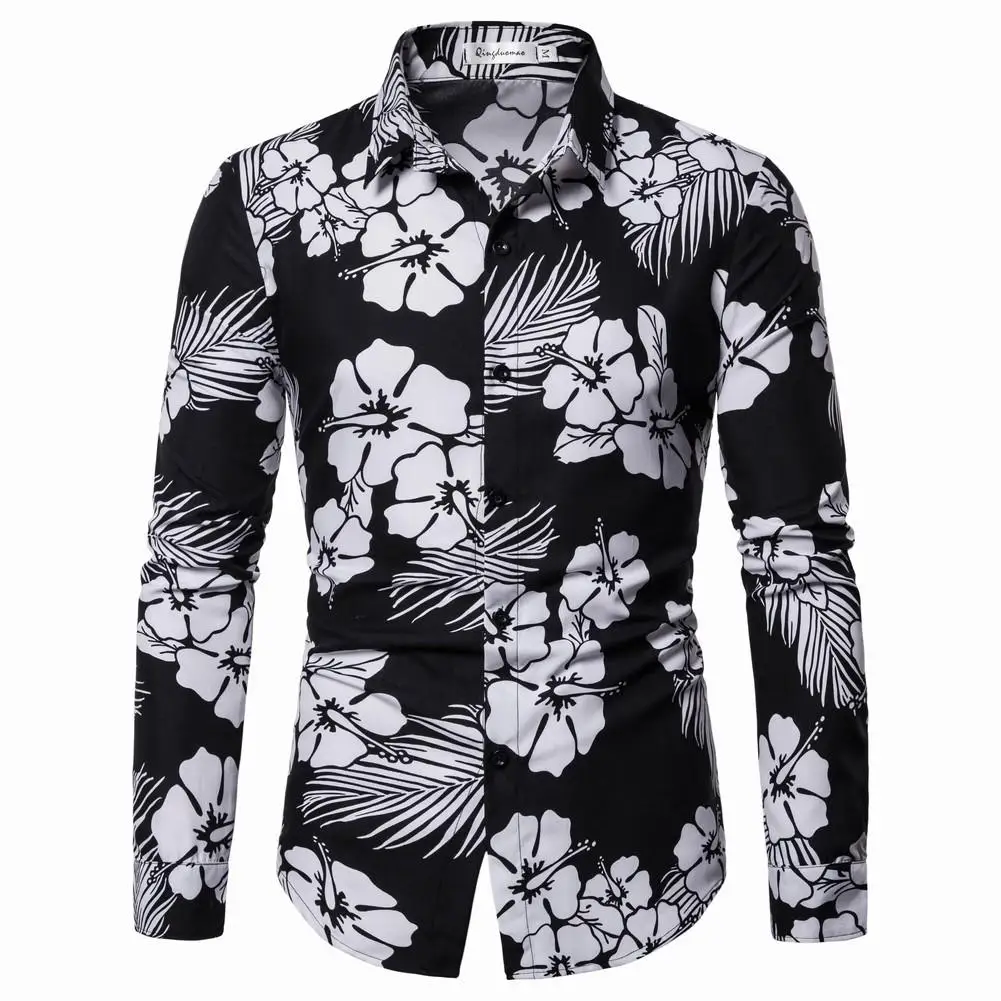 Long sleeve Flower Men Shirt Hawaiian style Casual Mens Dress Shirts Loose Beach Fashion Blouse Men's
Long sleeve Flower Men Shirt Hawaiian style Casual Mens Dress Shirts Loose Beach Fashion Blouse Men's