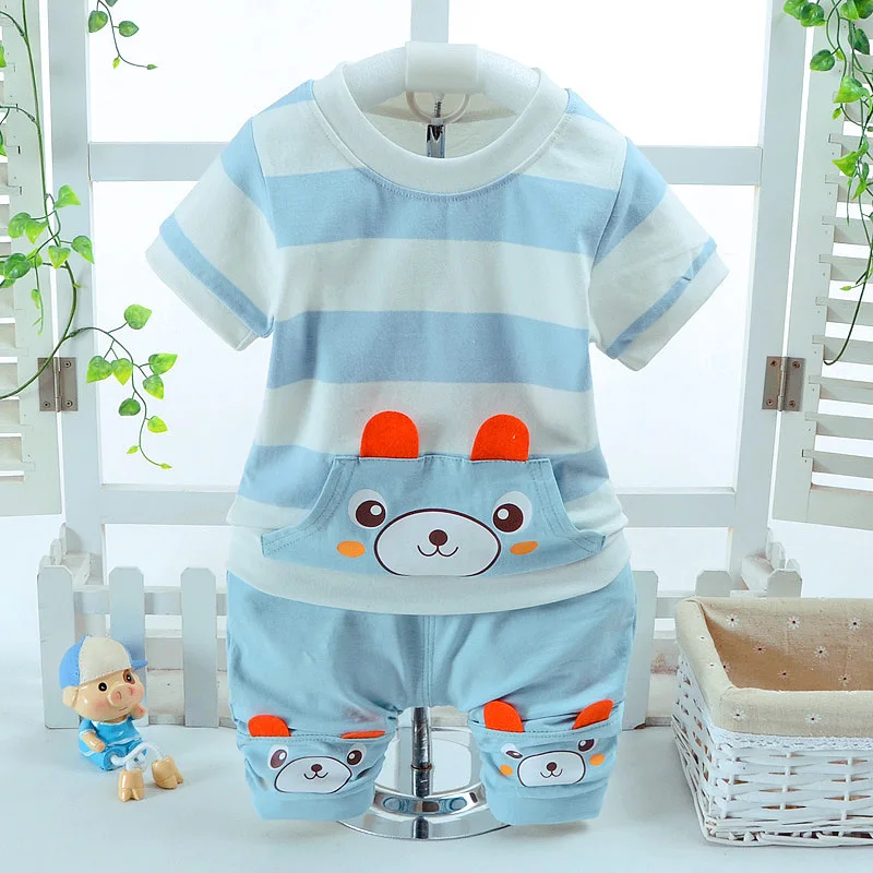 2019 Summer Toddler boy clothes children giclothes set Cartoon bear T-shirt Shorts 2pcs baby girls tracksuit kids clothes suit 
2019 Summer Toddler boy clothes children giclothes set Cartoon bear T-shirt Shorts 2pcs baby girls tracksuit kids clothes suit