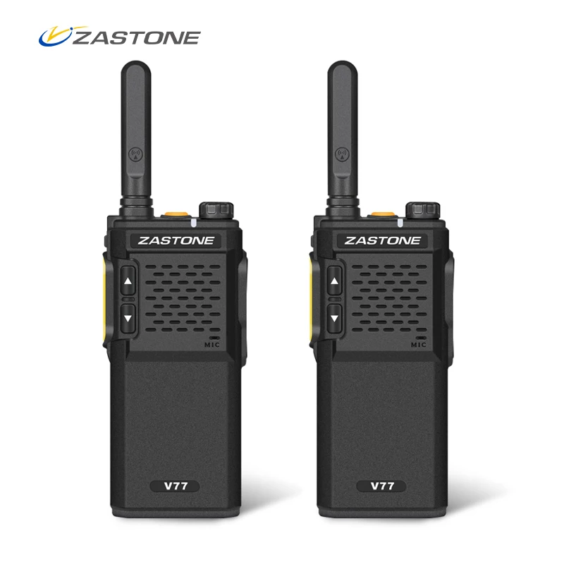 2 шт Zastone V77 портативная рация UHF 400 470MHz 16CH мини любительский радиопередатчик HF