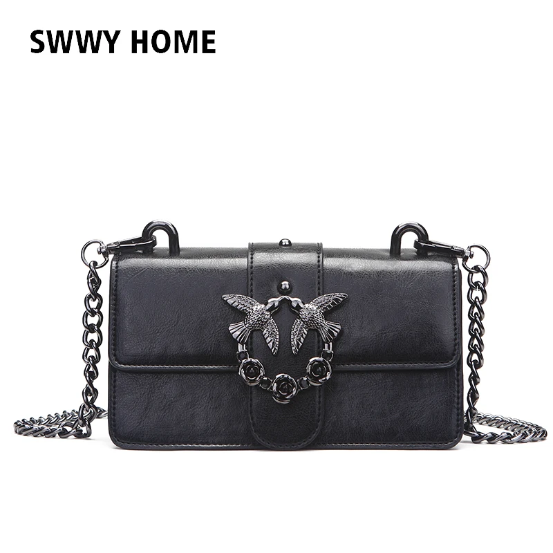 Swallow bag Female Brand Handbag Woman Messenger Bags Lady Rivet chain Women Fashion Leather Shoulder Bag Girl Crossbody Bags
Swallow bag Female Brand Handbag Woman Messenger Bags Lady Rivet chain Women Fashion Leather Shoulder Bag Girl Crossbody Bags