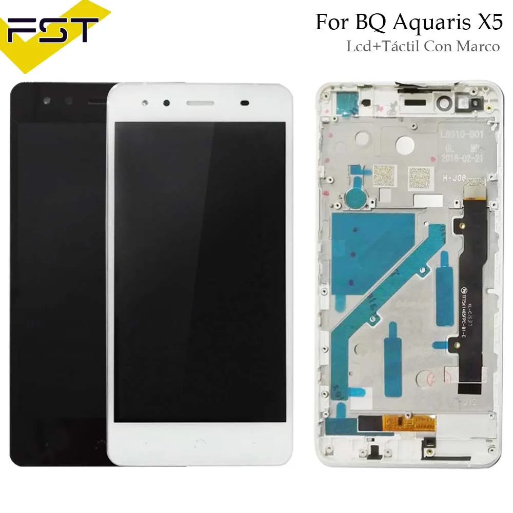 Black/White For BQ Aquaris X5 LCD Display+Touch Screen LCD Digitizer With Frame Glass Panel LCD Panel Tactil Con Marco For X5
Black/White For BQ Aquaris X5 LCD Display+Touch Screen LCD Digitizer With Frame Glass Panel LCD Panel Tactil Con Marco For X5