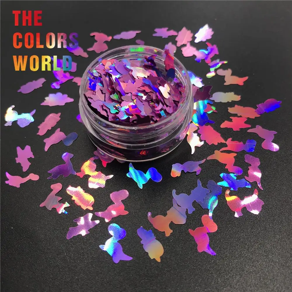 TCT-308 Dinosaur Holographic 10MM Size Nail Glitter Nail Art Decoration Face Painting Tumbler Craft Decoration Festival Supplies
TCT-308 Dinosaur Holographic 10MM Size Nail Glitter Nail Art Decoration Face Painting Tumbler Craft Decoration Festival Supplies