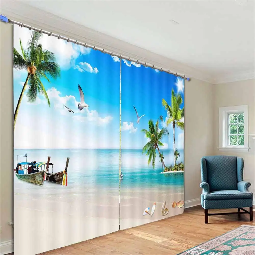 3D Coconut seagull beach 3D Curtains For Bedroom Kids Living Room Drapes Fabric Polyester Set with Hooks
3D Coconut seagull beach 3D Curtains For Bedroom Kids Living Room Drapes Fabric Polyester Set with Hooks