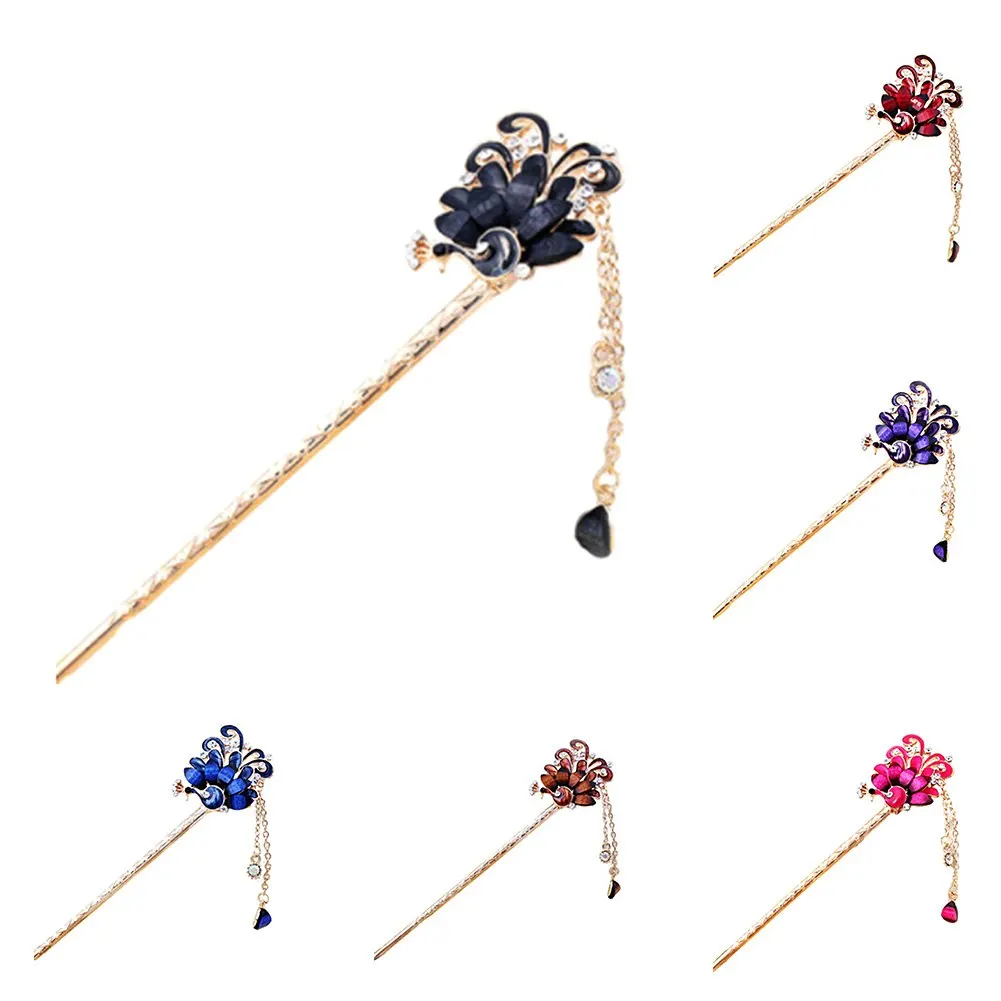 New Fashion Women Girl Colorful Shiny Crystal Rhinestones Peacock Hairpin Hair Clip Barrette Bridal Hair Jewelry
New Fashion Women Girl Colorful Shiny Crystal Rhinestones Peacock Hairpin Hair Clip Barrette Bridal Hair Jewelry